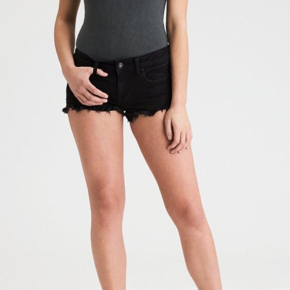 American Eagle Super Low Shorty Cut Off Shorts